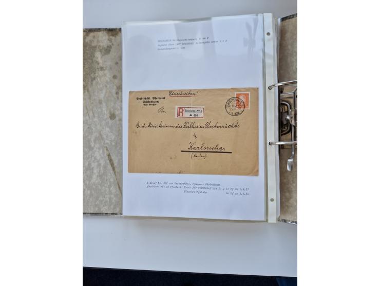 1870/2010 (ca.), Bruchsal und Umgebung, umfangreiche Heimatsammlung in 39 Ringordnern etwas unkonventionell, aber nichtsdesto