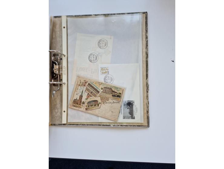 1870/2010 (ca.), Bruchsal und Umgebung, umfangreiche Heimatsammlung in 39 Ringordnern etwas unkonventionell, aber nichtsdesto