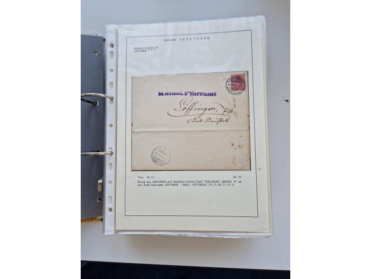 1870/2010 (ca.), Bruchsal und Umgebung, umfangreiche Heimatsammlung in 39 Ringordnern etwas unkonventionell, aber nichtsdesto