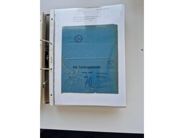 1870/2010 (ca.), Bruchsal und Umgebung, umfangreiche Heimatsammlung in 39 Ringordnern etwas unkonventionell, aber nichtsdesto