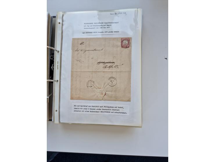 1870/2010 (ca.), Bruchsal und Umgebung, umfangreiche Heimatsammlung in 39 Ringordnern etwas unkonventionell, aber nichtsdesto