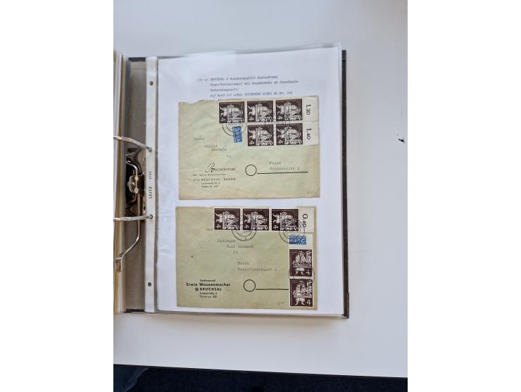 1870/2010 (ca.), Bruchsal und Umgebung, umfangreiche Heimatsammlung in 39 Ringordnern etwas unkonventionell, aber nichtsdesto