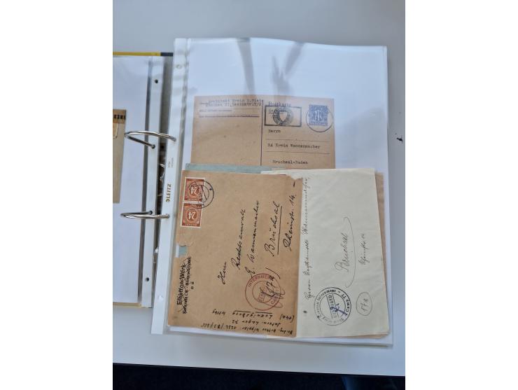 1870/2010 (ca.), Bruchsal und Umgebung, umfangreiche Heimatsammlung in 39 Ringordnern etwas unkonventionell, aber nichtsdesto