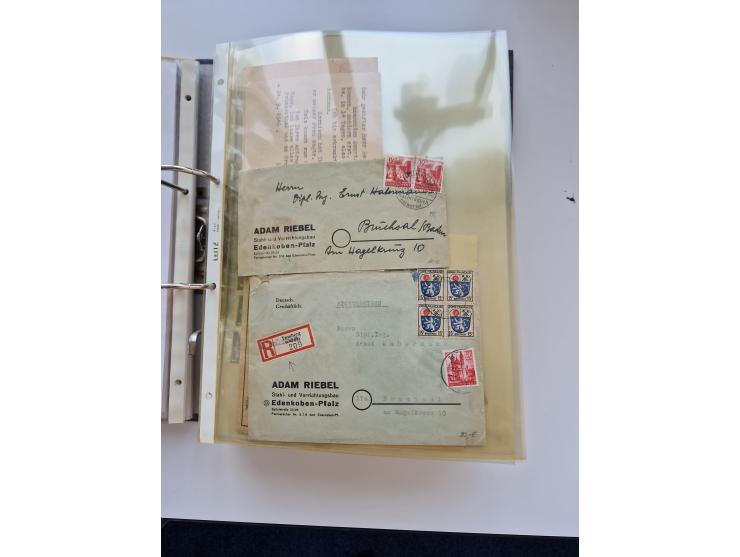 1870/2010 (ca.), Bruchsal und Umgebung, umfangreiche Heimatsammlung in 39 Ringordnern etwas unkonventionell, aber nichtsdesto