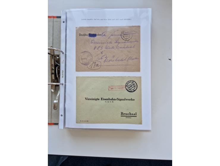 1870/2010 (ca.), Bruchsal und Umgebung, umfangreiche Heimatsammlung in 39 Ringordnern etwas unkonventionell, aber nichtsdesto
