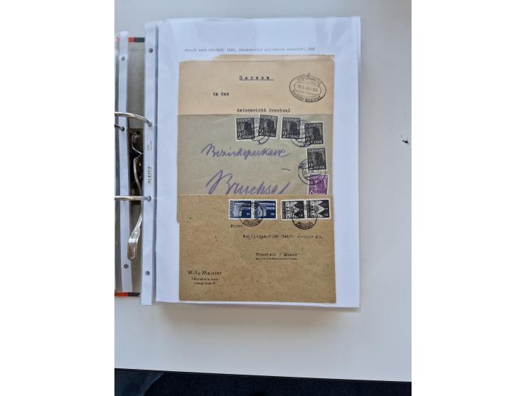 1870/2010 (ca.), Bruchsal und Umgebung, umfangreiche Heimatsammlung in 39 Ringordnern etwas unkonventionell, aber nichtsdesto