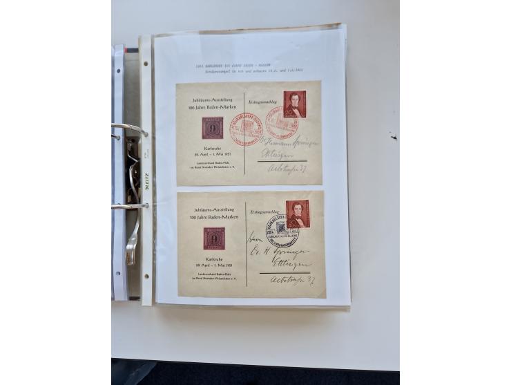 1870/2010 (ca.), Bruchsal und Umgebung, umfangreiche Heimatsammlung in 39 Ringordnern etwas unkonventionell, aber nichtsdesto