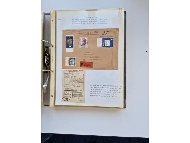 1870/2010 (ca.), Bruchsal und Umgebung, umfangreiche Heimatsammlung in 39 Ringordnern etwas unkonventionell, aber nichtsdesto