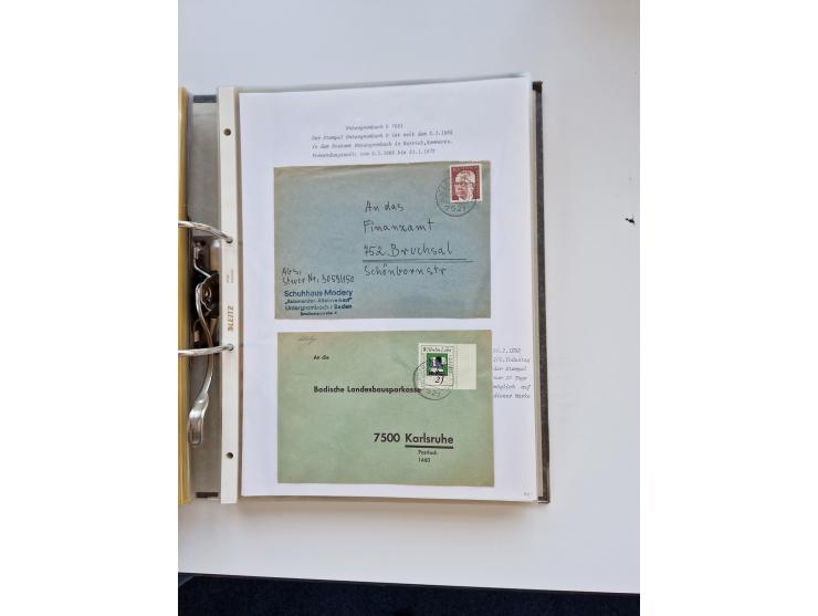 1870/2010 (ca.), Bruchsal und Umgebung, umfangreiche Heimatsammlung in 39 Ringordnern etwas unkonventionell, aber nichtsdesto