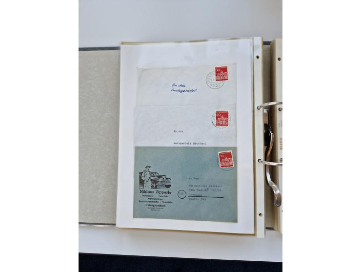 1870/2010 (ca.), Bruchsal und Umgebung, umfangreiche Heimatsammlung in 39 Ringordnern etwas unkonventionell, aber nichtsdesto