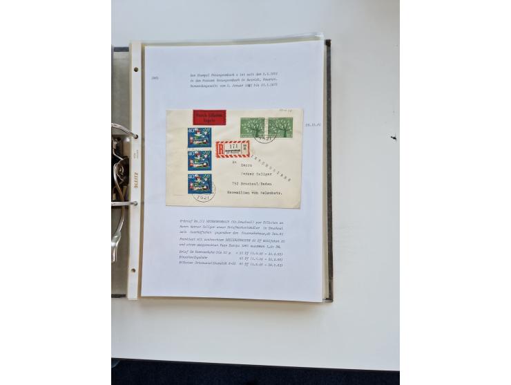 1870/2010 (ca.), Bruchsal und Umgebung, umfangreiche Heimatsammlung in 39 Ringordnern etwas unkonventionell, aber nichtsdesto