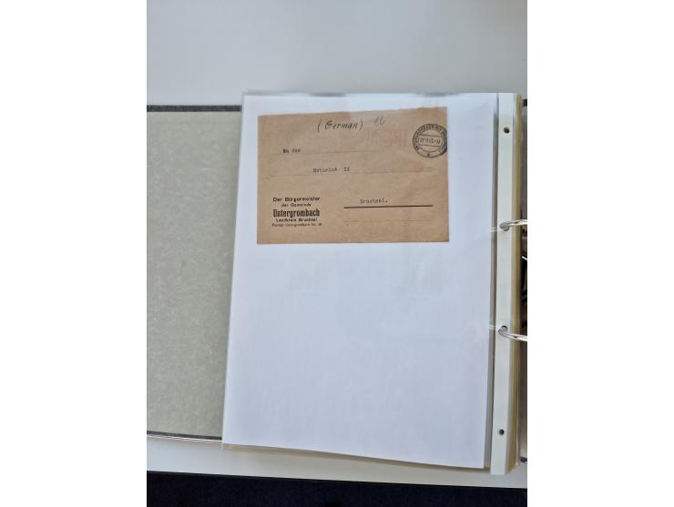 1870/2010 (ca.), Bruchsal und Umgebung, umfangreiche Heimatsammlung in 39 Ringordnern etwas unkonventionell, aber nichtsdesto