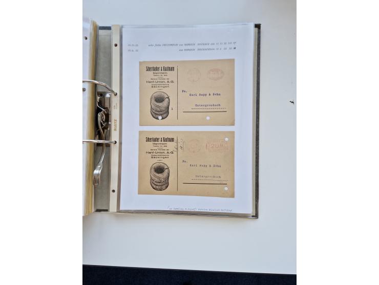 1870/2010 (ca.), Bruchsal und Umgebung, umfangreiche Heimatsammlung in 39 Ringordnern etwas unkonventionell, aber nichtsdesto