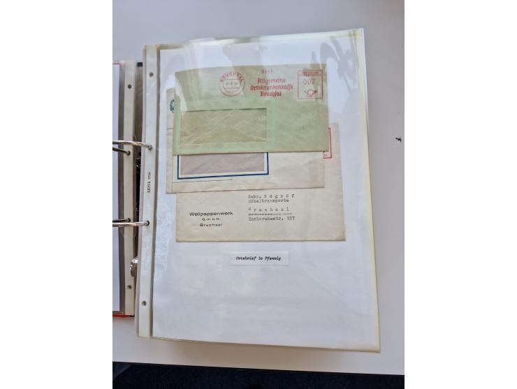 1870/2010 (ca.), Bruchsal und Umgebung, umfangreiche Heimatsammlung in 39 Ringordnern etwas unkonventionell, aber nichtsdesto