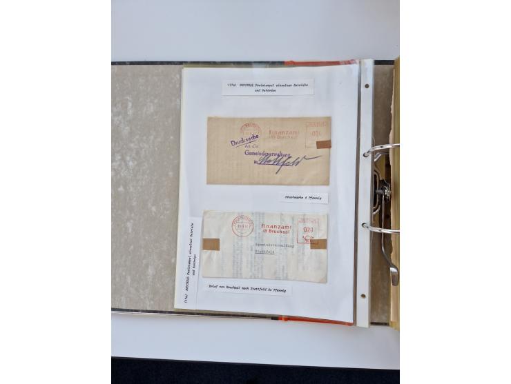 1870/2010 (ca.), Bruchsal und Umgebung, umfangreiche Heimatsammlung in 39 Ringordnern etwas unkonventionell, aber nichtsdesto