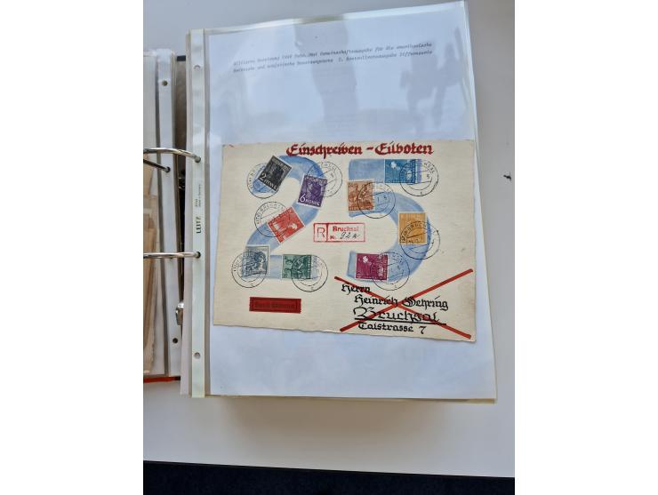 1870/2010 (ca.), Bruchsal und Umgebung, umfangreiche Heimatsammlung in 39 Ringordnern etwas unkonventionell, aber nichtsdesto