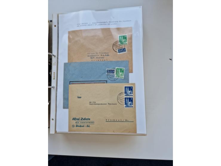 1870/2010 (ca.), Bruchsal und Umgebung, umfangreiche Heimatsammlung in 39 Ringordnern etwas unkonventionell, aber nichtsdesto