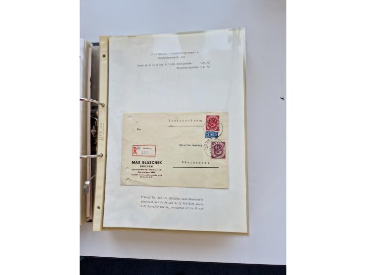 1870/2010 (ca.), Bruchsal und Umgebung, umfangreiche Heimatsammlung in 39 Ringordnern etwas unkonventionell, aber nichtsdesto