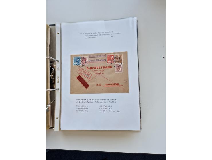 1870/2010 (ca.), Bruchsal und Umgebung, umfangreiche Heimatsammlung in 39 Ringordnern etwas unkonventionell, aber nichtsdesto