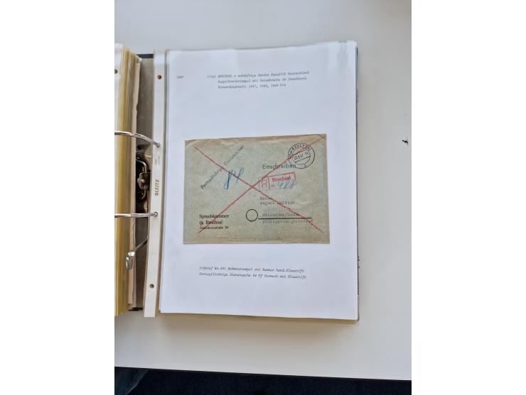 1870/2010 (ca.), Bruchsal und Umgebung, umfangreiche Heimatsammlung in 39 Ringordnern etwas unkonventionell, aber nichtsdesto