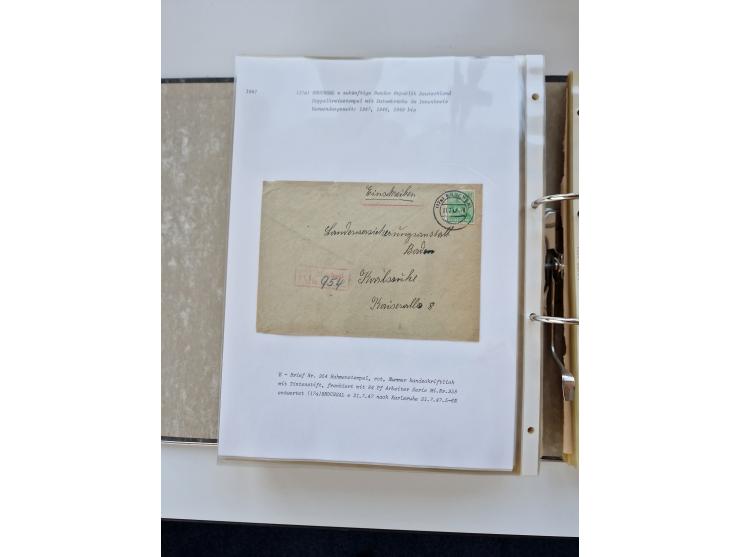 1870/2010 (ca.), Bruchsal und Umgebung, umfangreiche Heimatsammlung in 39 Ringordnern etwas unkonventionell, aber nichtsdesto