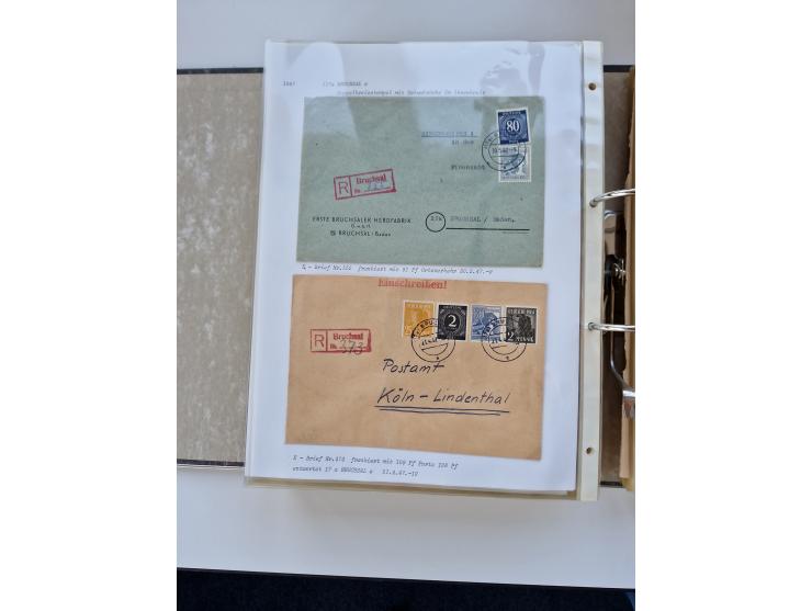 1870/2010 (ca.), Bruchsal und Umgebung, umfangreiche Heimatsammlung in 39 Ringordnern etwas unkonventionell, aber nichtsdesto