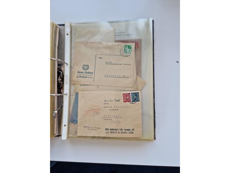 1870/2010 (ca.), Bruchsal und Umgebung, umfangreiche Heimatsammlung in 39 Ringordnern etwas unkonventionell, aber nichtsdesto