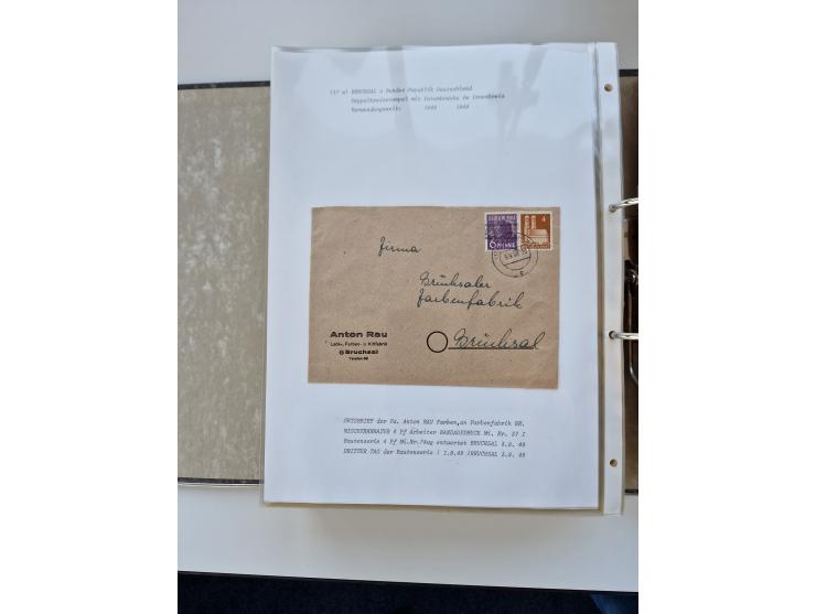 1870/2010 (ca.), Bruchsal und Umgebung, umfangreiche Heimatsammlung in 39 Ringordnern etwas unkonventionell, aber nichtsdesto