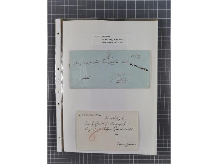 1745/1882, Bruchsal, Sammlung von ca. 160 markenlosen Belegen mit meist Vorphila und nur wenige spätere Dienstbriefe, u.a. ad