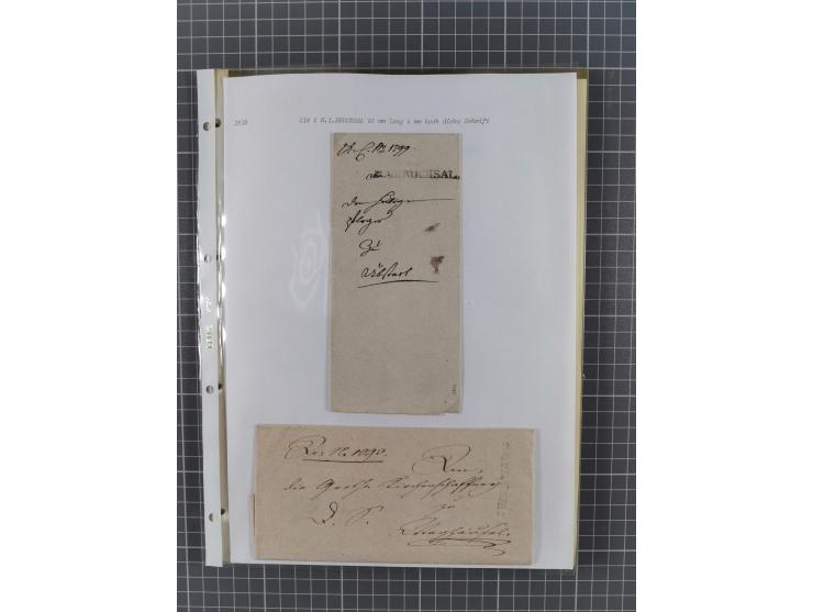 1745/1882, Bruchsal, Sammlung von ca. 160 markenlosen Belegen mit meist Vorphila und nur wenige spätere Dienstbriefe, u.a. ad