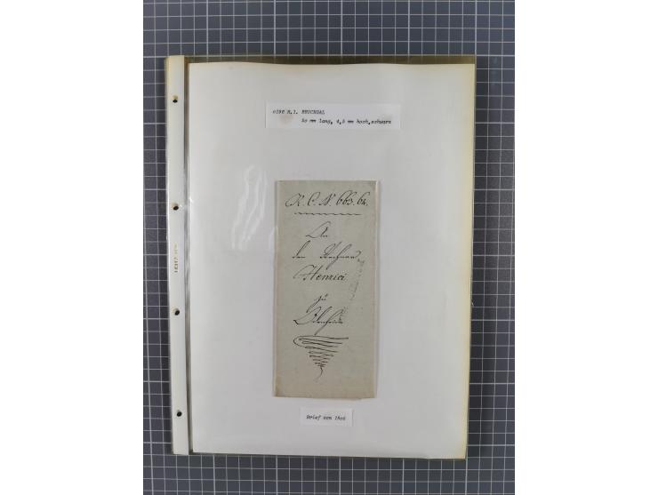 1745/1882, Bruchsal, Sammlung von ca. 160 markenlosen Belegen mit meist Vorphila und nur wenige spätere Dienstbriefe, u.a. ad