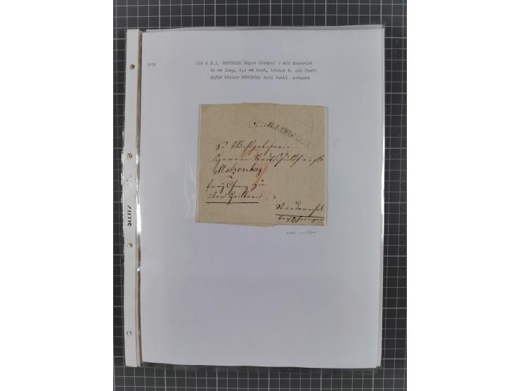 1745/1882, Bruchsal, Sammlung von ca. 160 markenlosen Belegen mit meist Vorphila und nur wenige spätere Dienstbriefe, u.a. ad