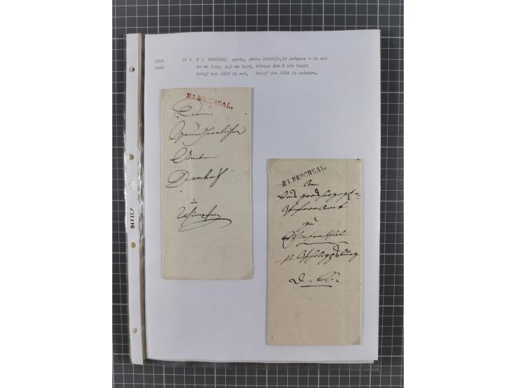 1745/1882, Bruchsal, Sammlung von ca. 160 markenlosen Belegen mit meist Vorphila und nur wenige spätere Dienstbriefe, u.a. ad