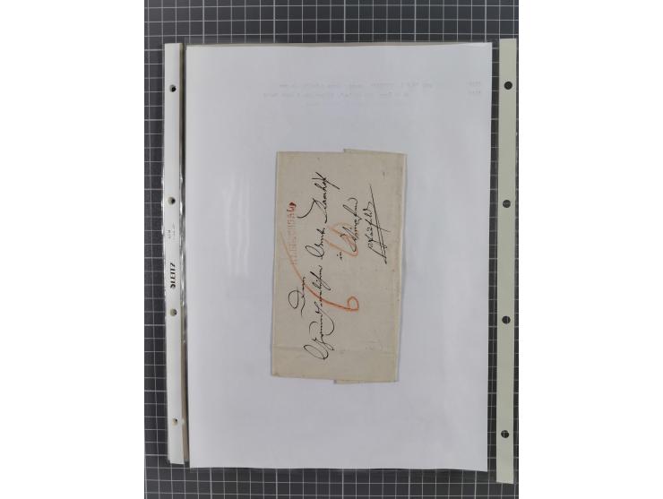 1745/1882, Bruchsal, Sammlung von ca. 160 markenlosen Belegen mit meist Vorphila und nur wenige spätere Dienstbriefe, u.a. ad