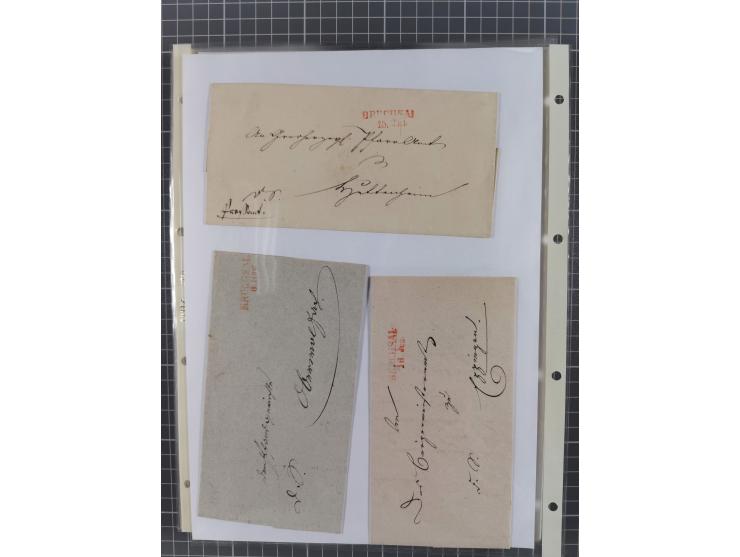 1745/1882, Bruchsal, Sammlung von ca. 160 markenlosen Belegen mit meist Vorphila und nur wenige spätere Dienstbriefe, u.a. ad