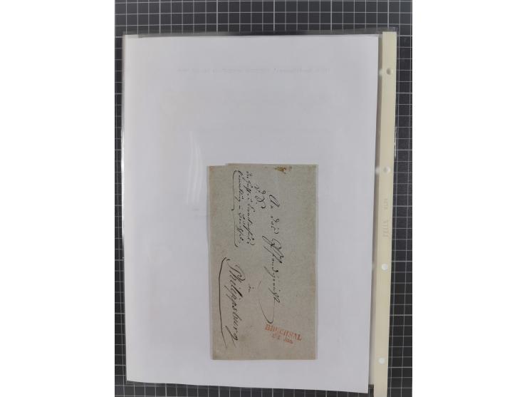 1745/1882, Bruchsal, Sammlung von ca. 160 markenlosen Belegen mit meist Vorphila und nur wenige spätere Dienstbriefe, u.a. ad