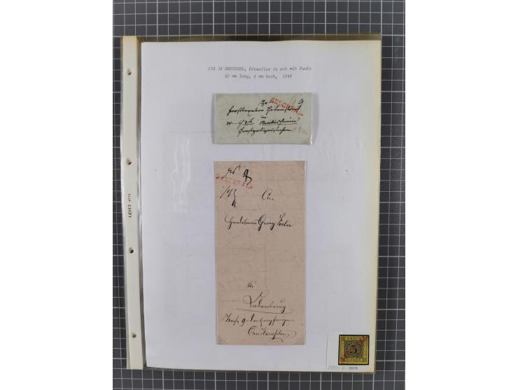 1745/1882, Bruchsal, Sammlung von ca. 160 markenlosen Belegen mit meist Vorphila und nur wenige spätere Dienstbriefe, u.a. ad