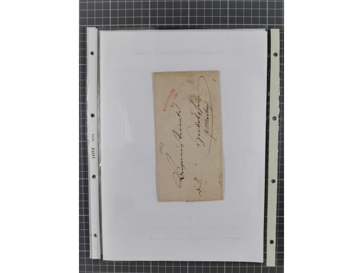 1745/1882, Bruchsal, Sammlung von ca. 160 markenlosen Belegen mit meist Vorphila und nur wenige spätere Dienstbriefe, u.a. ad