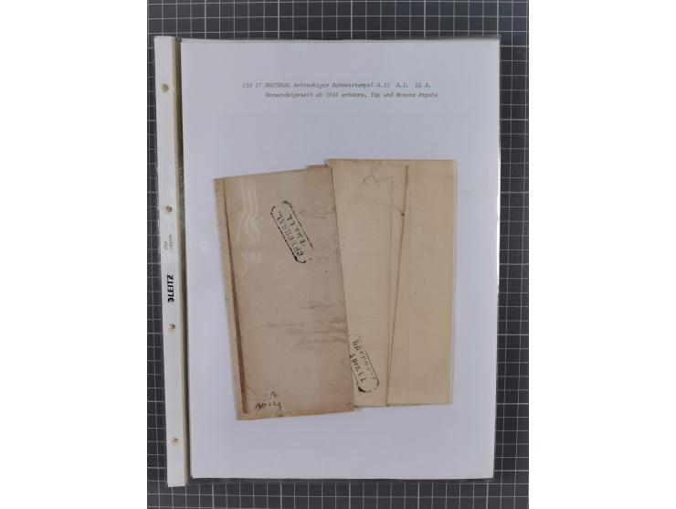 1745/1882, Bruchsal, Sammlung von ca. 160 markenlosen Belegen mit meist Vorphila und nur wenige spätere Dienstbriefe, u.a. ad