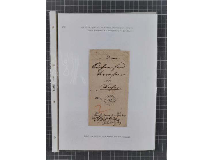 1745/1882, Bruchsal, Sammlung von ca. 160 markenlosen Belegen mit meist Vorphila und nur wenige spätere Dienstbriefe, u.a. ad