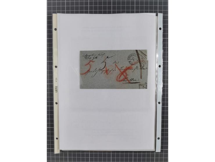 1745/1882, Bruchsal, Sammlung von ca. 160 markenlosen Belegen mit meist Vorphila und nur wenige spätere Dienstbriefe, u.a. ad