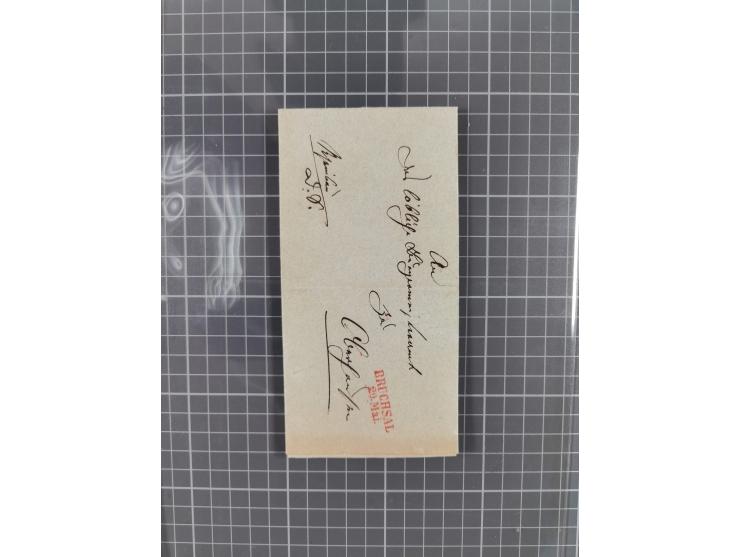 1745/1882, Bruchsal, Sammlung von ca. 160 markenlosen Belegen mit meist Vorphila und nur wenige spätere Dienstbriefe, u.a. ad