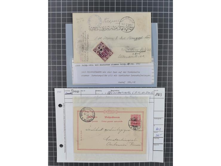1873/1918, Partie von 63 Briefen und Karten, Erhaltung von etwas fehlerhaft bis meist Pracht, ab einem großen Brieffragment m