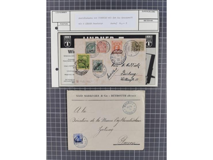 1873/1918, Partie von 63 Briefen und Karten, Erhaltung von etwas fehlerhaft bis meist Pracht, ab einem großen Brieffragment m