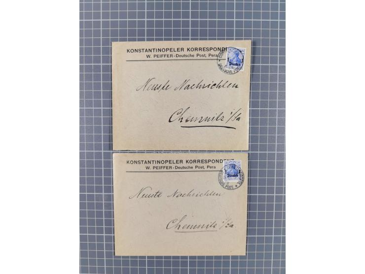 1873/1918, Partie von 63 Briefen und Karten, Erhaltung von etwas fehlerhaft bis meist Pracht, ab einem großen Brieffragment m