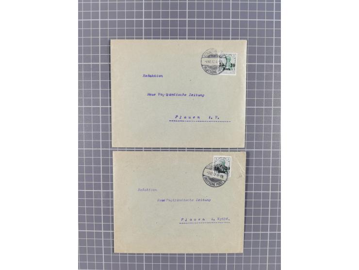 1873/1918, Partie von 63 Briefen und Karten, Erhaltung von etwas fehlerhaft bis meist Pracht, ab einem großen Brieffragment m