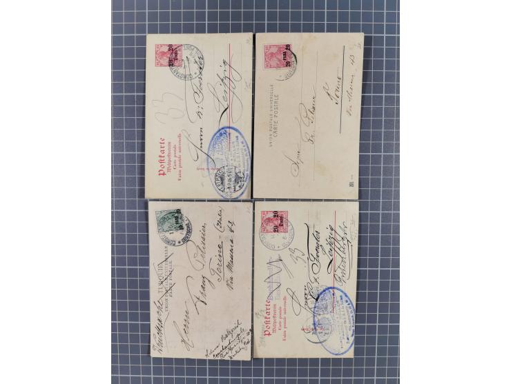 1873/1918, Partie von 63 Briefen und Karten, Erhaltung von etwas fehlerhaft bis meist Pracht, ab einem großen Brieffragment m