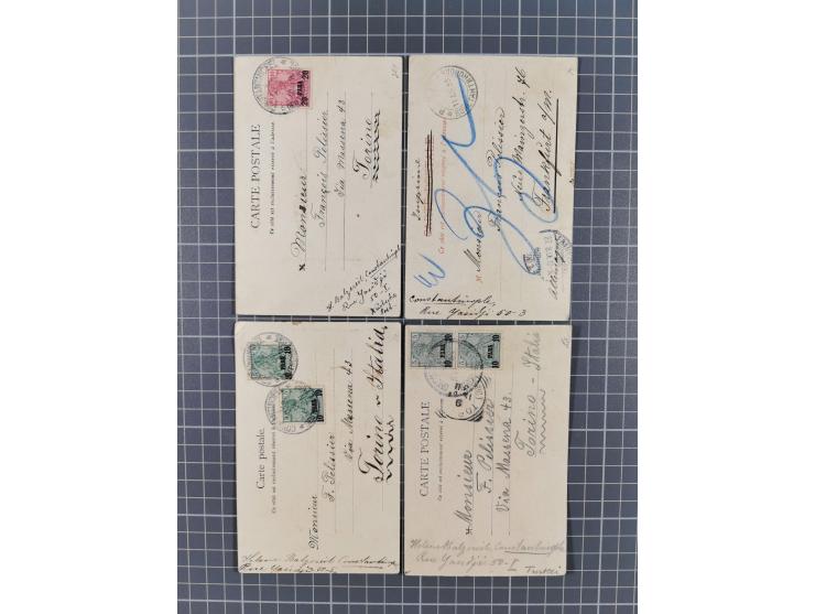 1873/1918, Partie von 63 Briefen und Karten, Erhaltung von etwas fehlerhaft bis meist Pracht, ab einem großen Brieffragment m