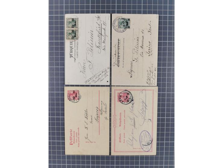 1873/1918, Partie von 63 Briefen und Karten, Erhaltung von etwas fehlerhaft bis meist Pracht, ab einem großen Brieffragment m