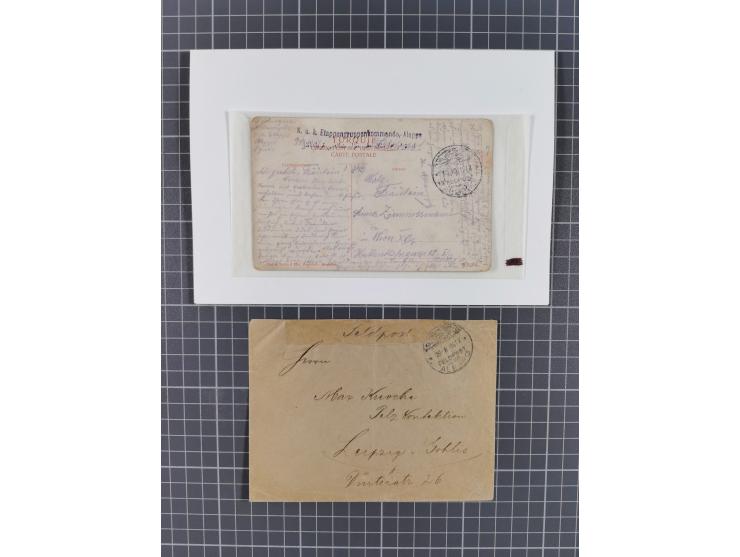 1873/1918, Partie von 63 Briefen und Karten, Erhaltung von etwas fehlerhaft bis meist Pracht, ab einem großen Brieffragment m